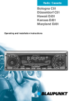 Blaupunkt Kansas-DJ-51 - Owners Manual 